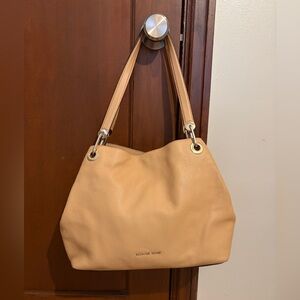 Michael Kors Tan Pebbled Leather Shoulder Bag